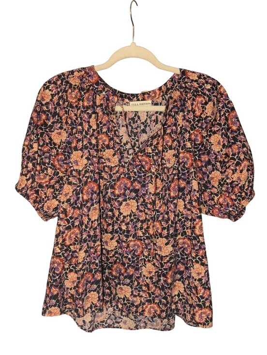 Ulla Johnson Tops - Ulla Johnson puff-sleeve floral-print top